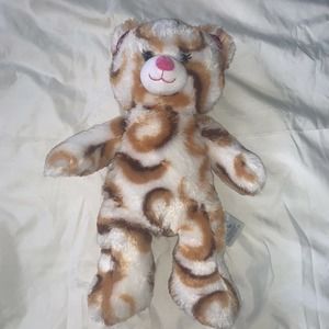Build a Bear Girl Scouts Smores Bear Plush 16” White Caramel Brown Swirls BAB